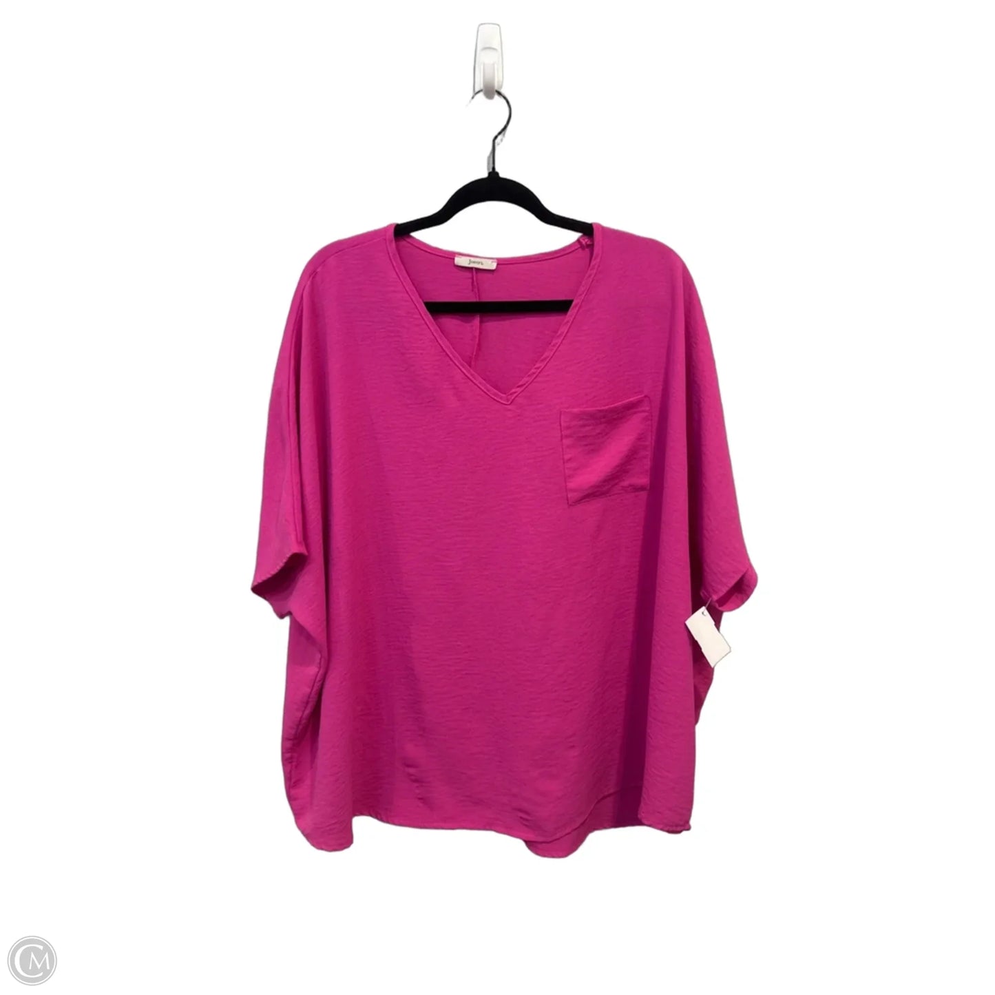 Top Short Sleeve By Jodifl In Pink, Size: Xl