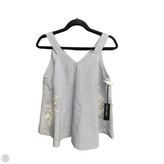 Top Sleeveless By Doe & Rae In Striped Pattern, Size: M