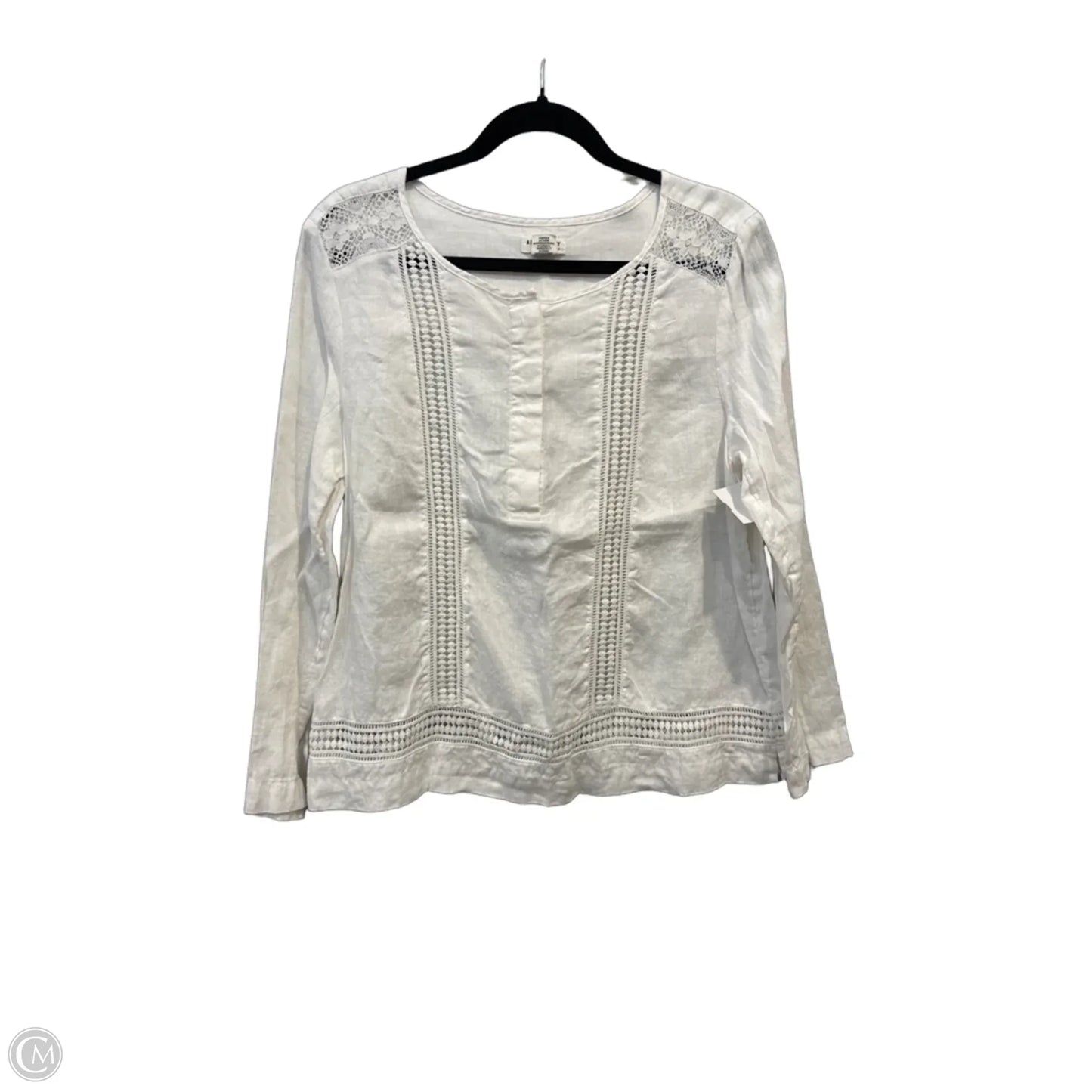 Top Long Sleeve By Artisan Ny In White, Size: M