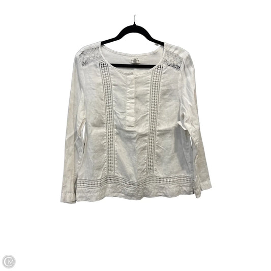 Top Long Sleeve By Artisan Ny In White, Size: M