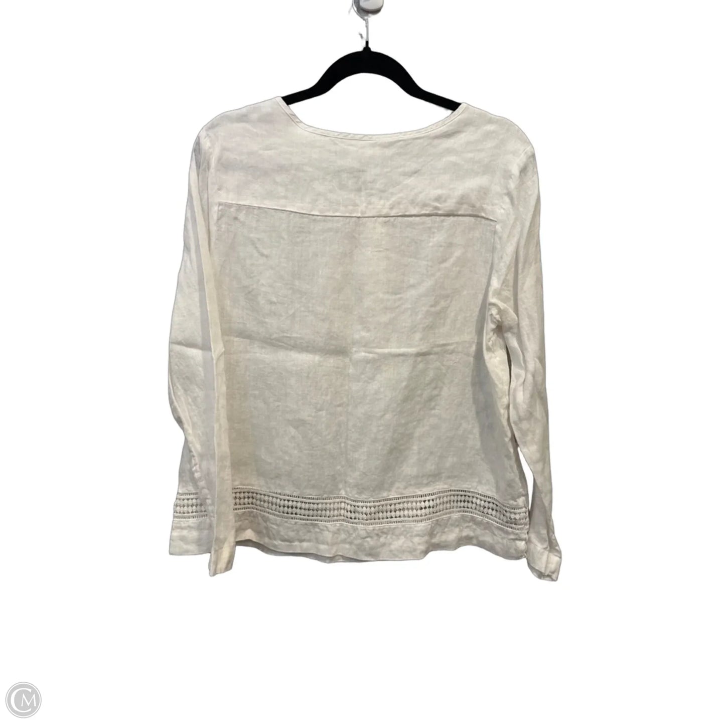 Top Long Sleeve By Artisan Ny In White, Size: M