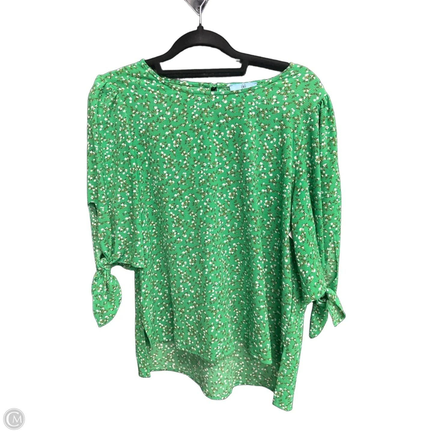 Top Short Sleeve By Cece In Floral Print, Size: M