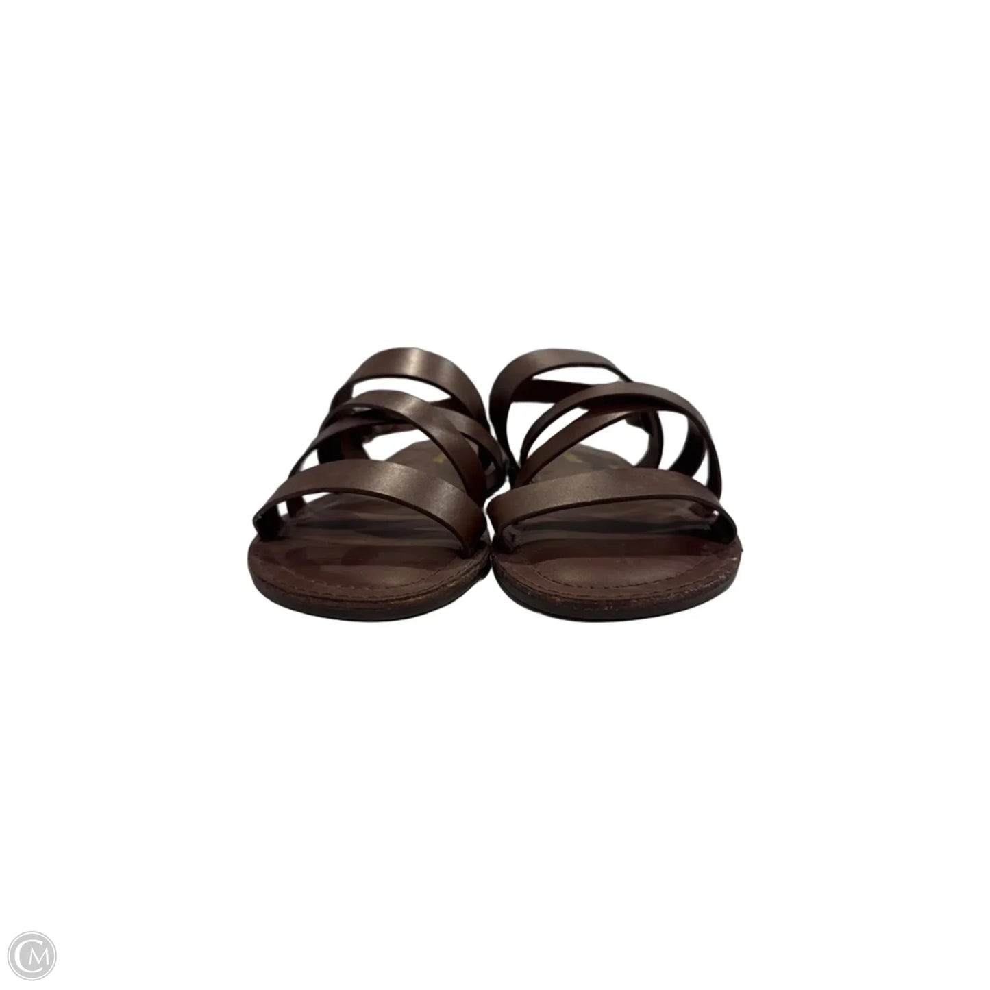 Sandals Flats By Bamboo In Brown, Size: 8