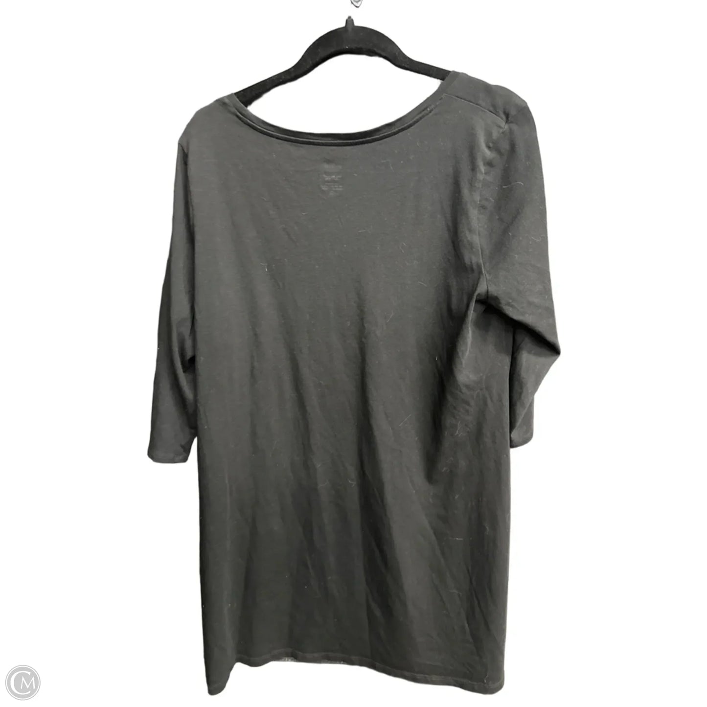 Tunic 3/4 Sleeve By J. Jill In Black, Size: Xl