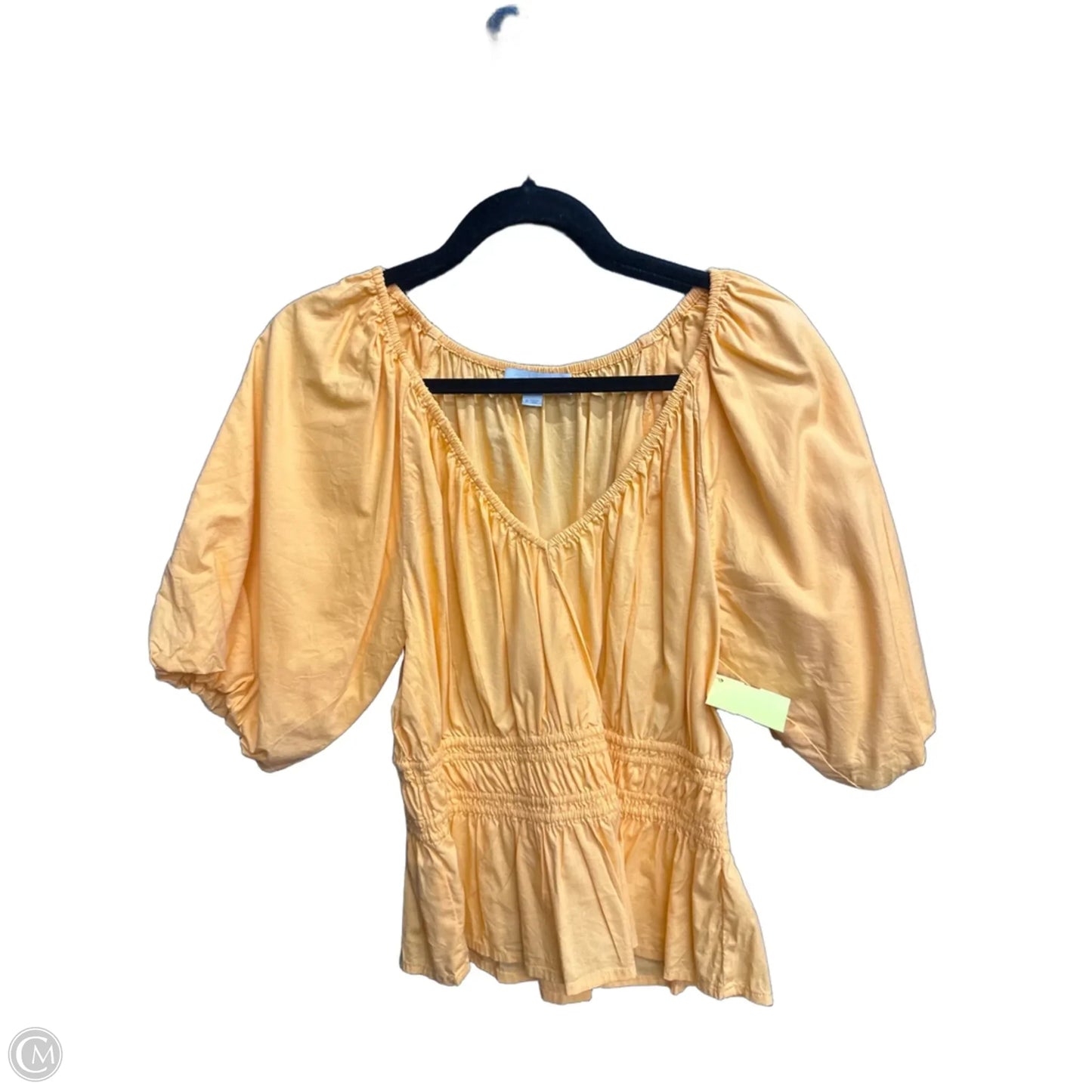 Top Short Sleeve By Loft In Orange, Size: M