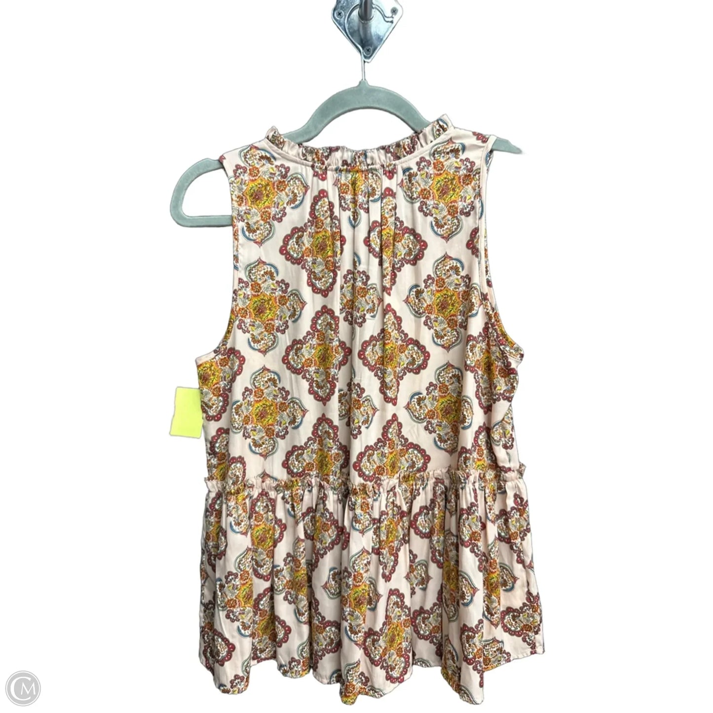 Top Sleeveless By Loft In Floral Print, Size: M
