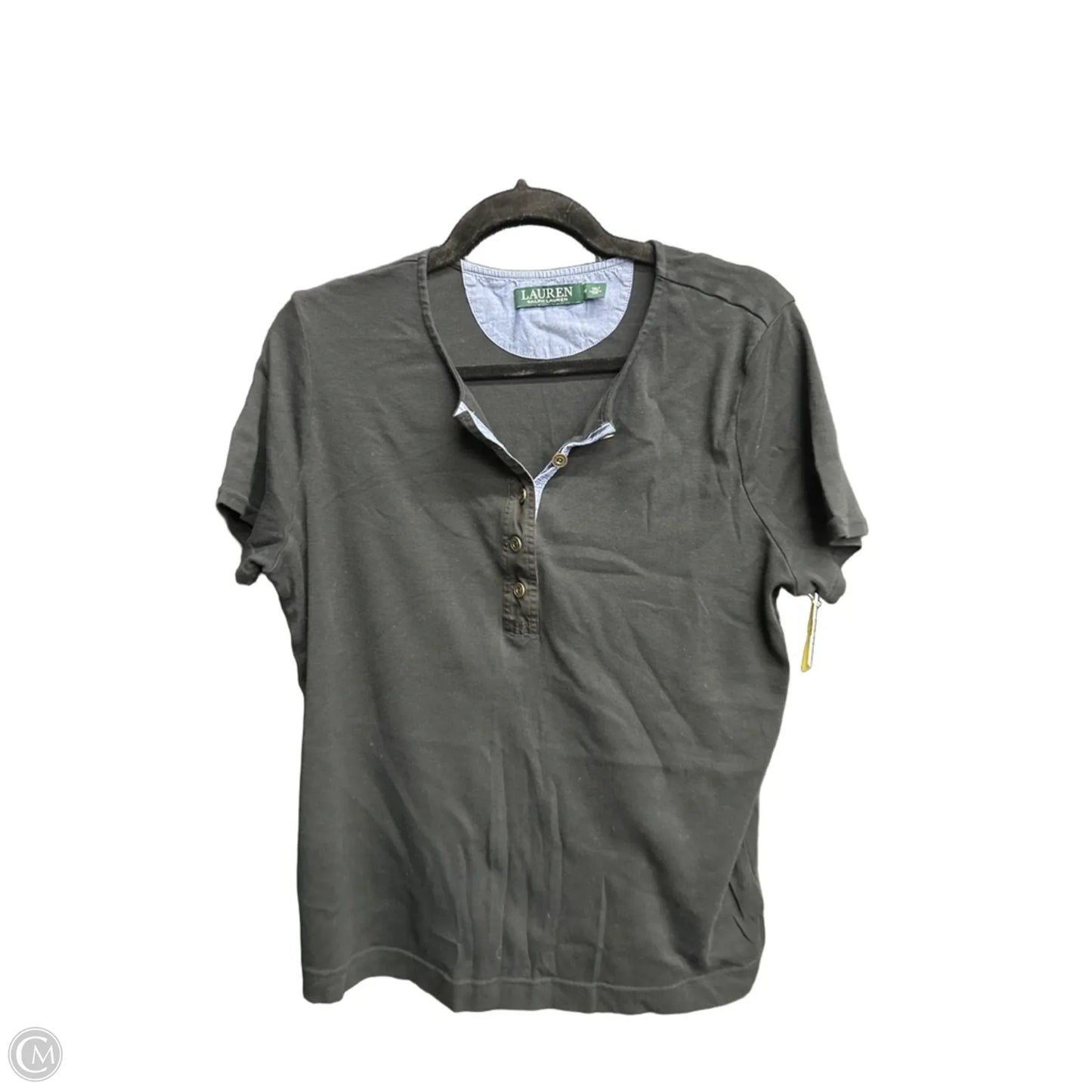 Top Short Sleeve By Ralph Lauren In Black, Size: Xl