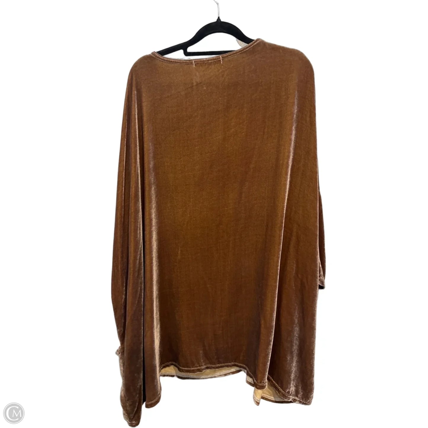 Tunic Short Sleeve By Cut Loose In Brown, Size: S