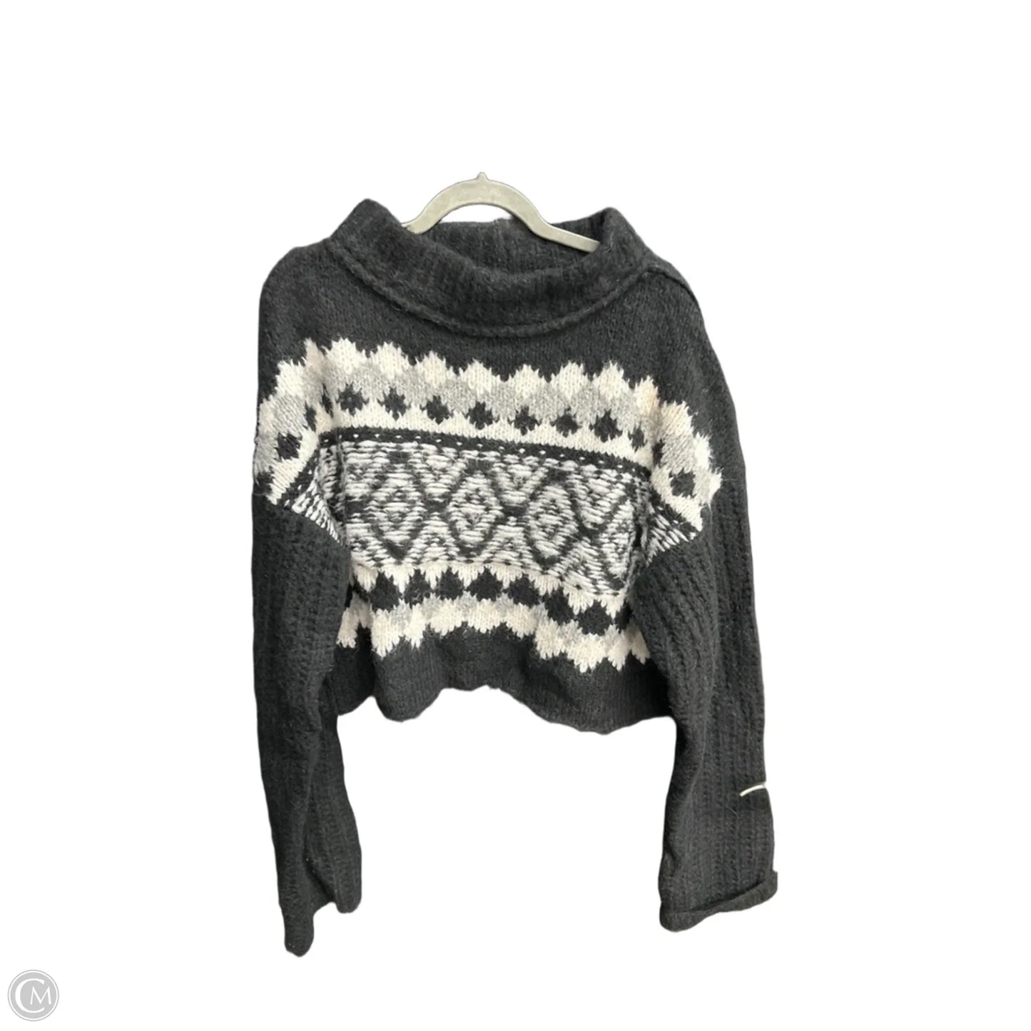 Sweater By Free People In Black & White, Size: L