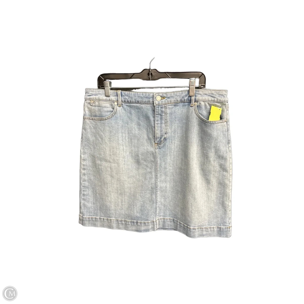 Skirt Mini & Short By Talbots In Blue Denim, Size: 16