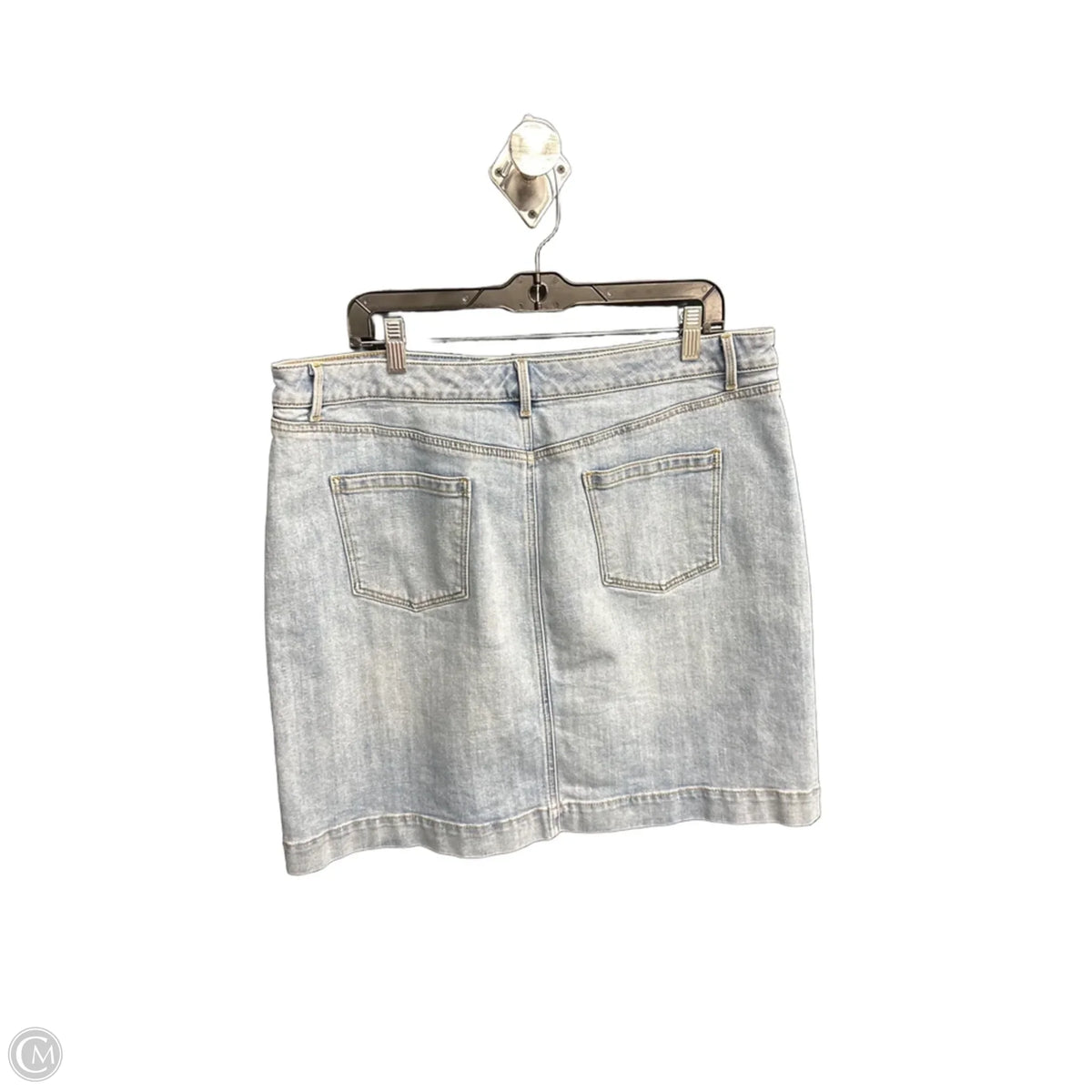 Skirt Mini & Short By Talbots In Blue Denim, Size: 16