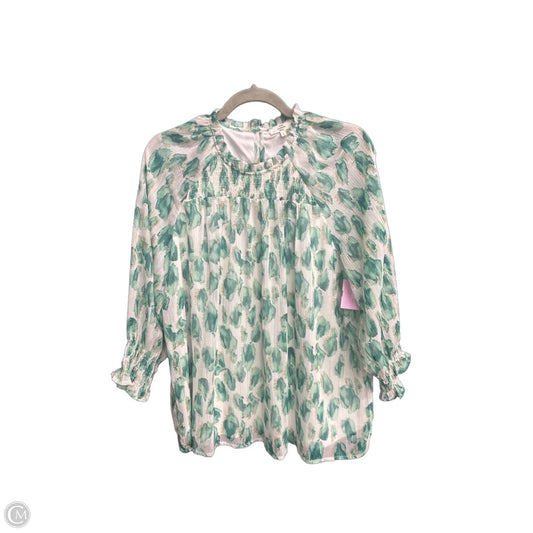 Blouse Long Sleeve By Entro In Multi-colored, Size: L
