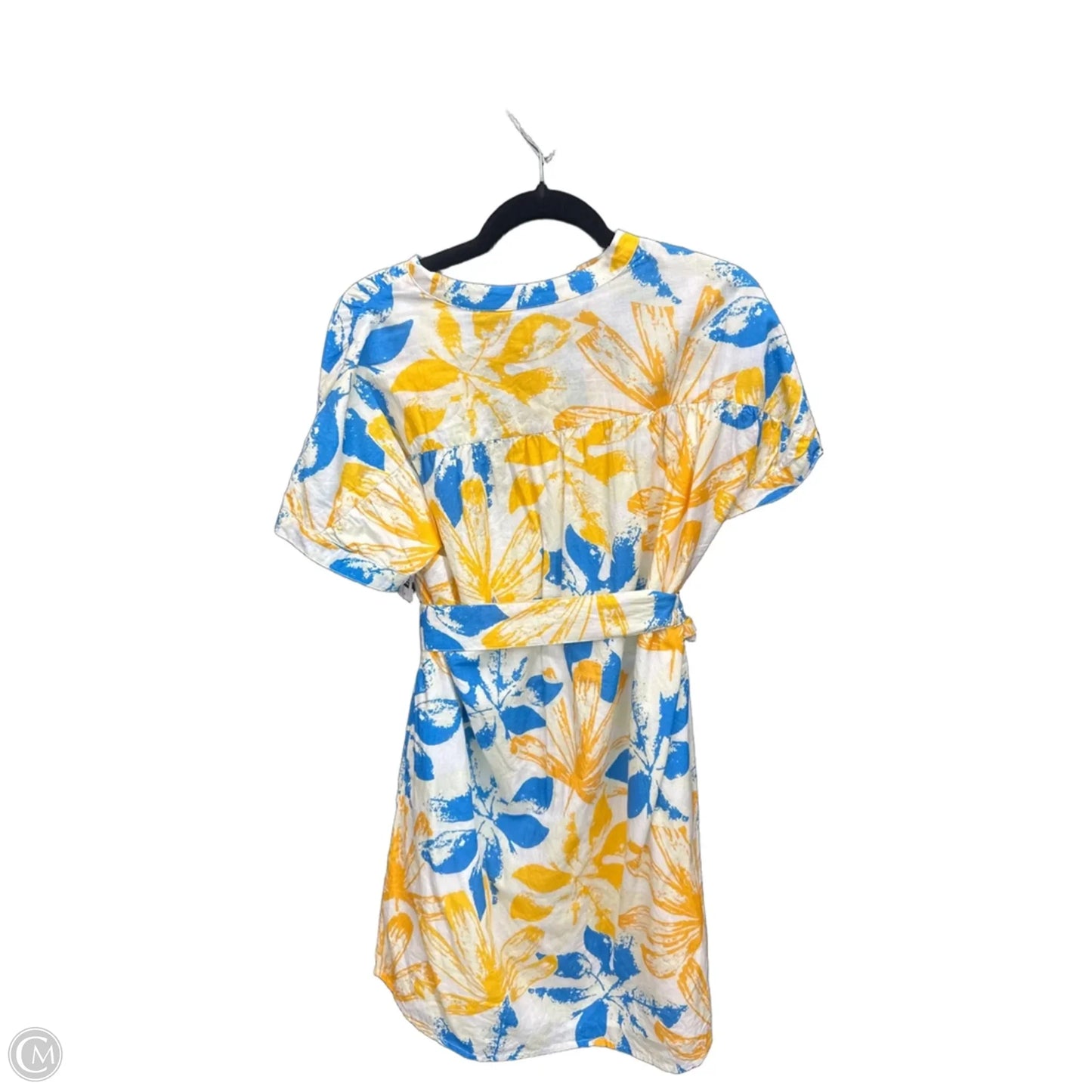Dress Casual Midi By Clothes Mentor In Blue & Orange, Size: M