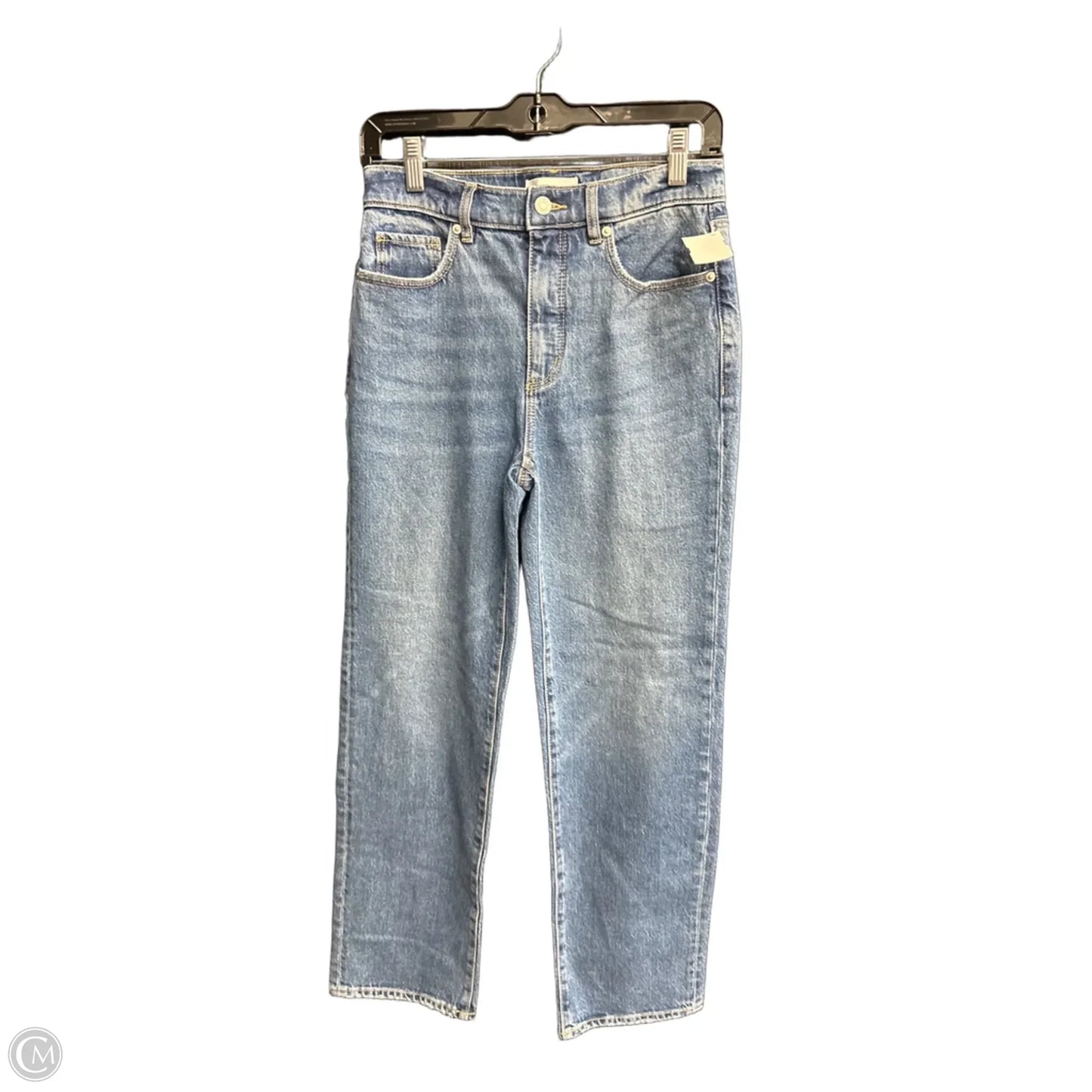 Jeans Straight By Loft In Blue Denim, Size: 0