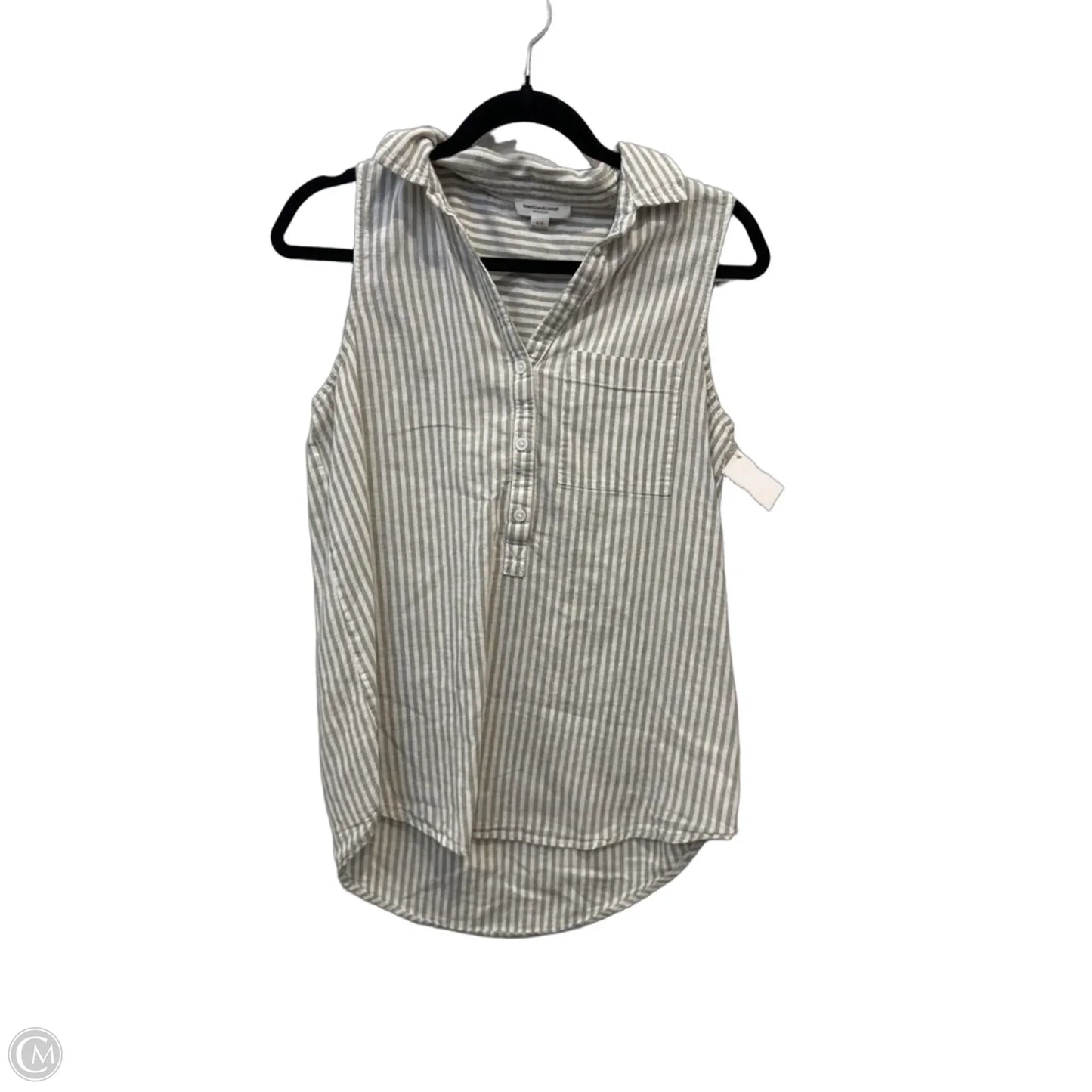 Top Sleeveless By Beachlunchlounge In Striped Pattern, Size: Sp