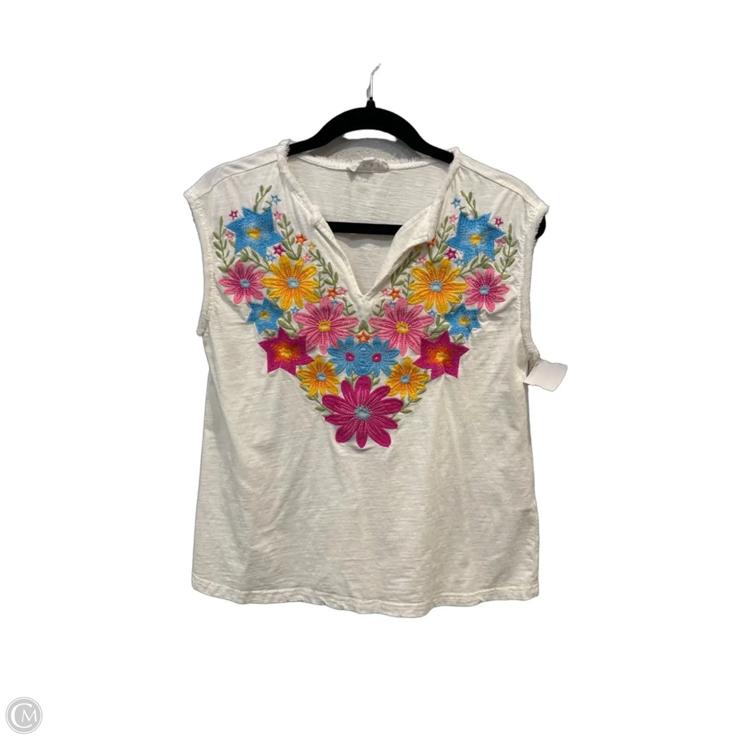 Top Sleeveless By Thml In Floral Print, Size: Xs
