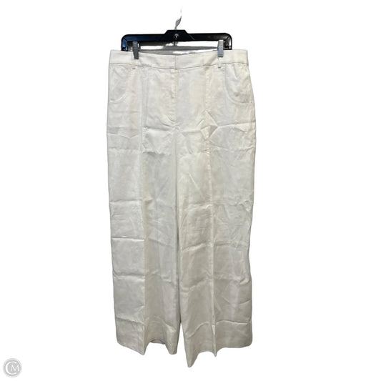 Pants Linen By Talbots In White, Size: 14