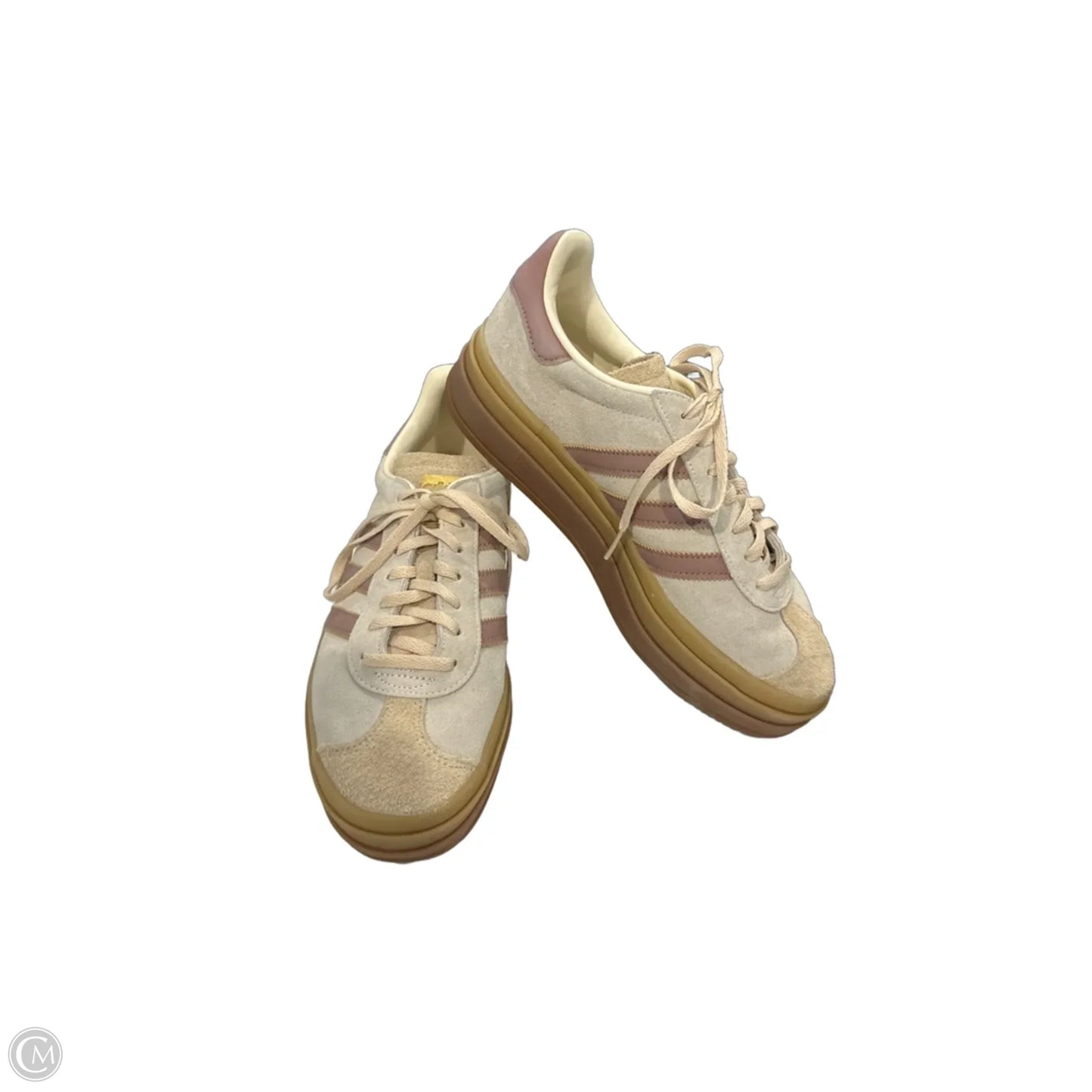Shoes Sneakers Platform By Adidas In Cream & Pink, Size: 8.5