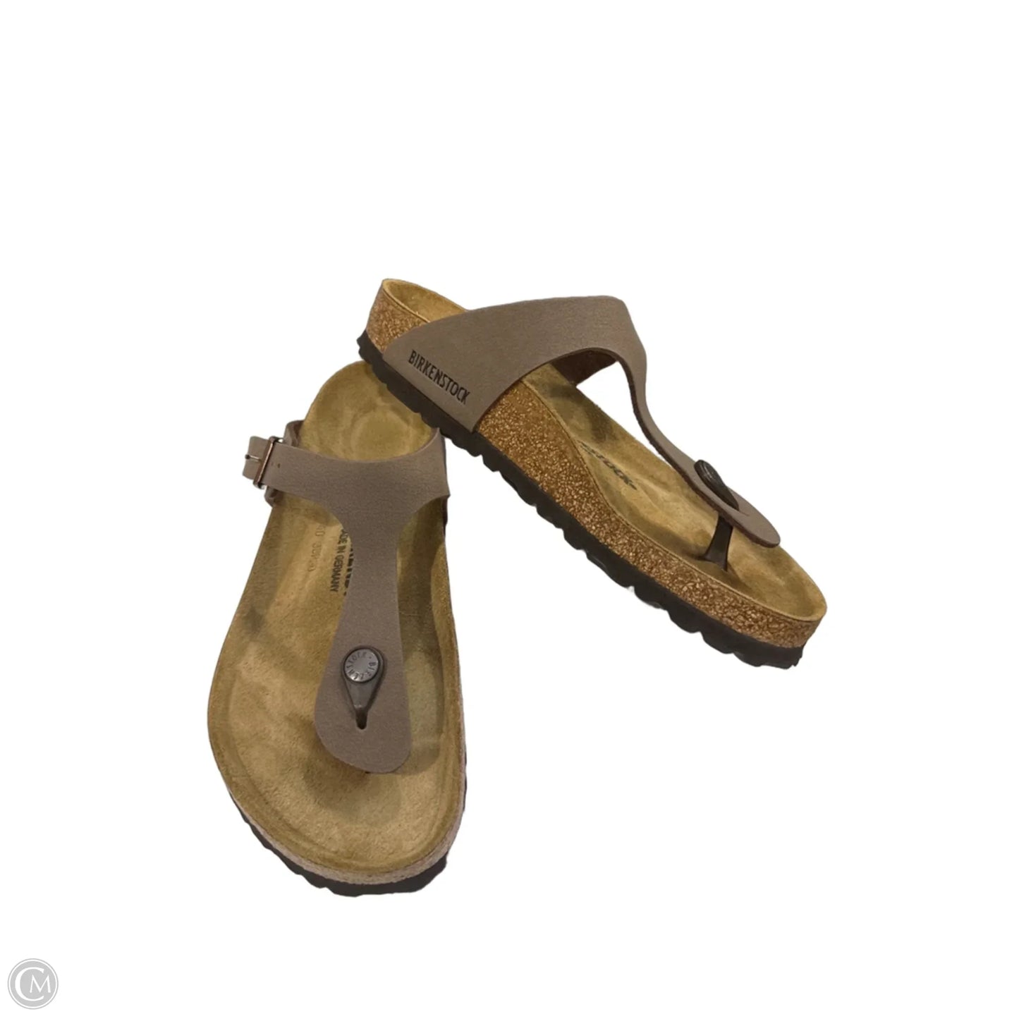 Sandals Flip Flops By Birkenstock In Brown, Size: 8.5