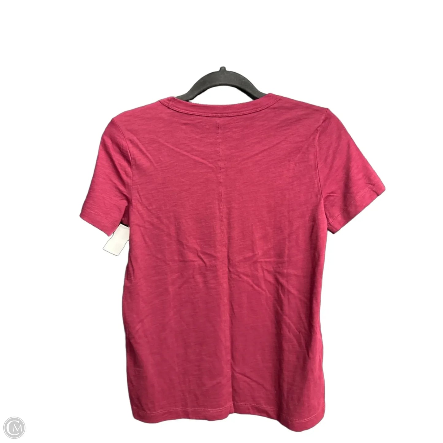 Top Short Sleeve By Loft In Maroon, Size: Xs