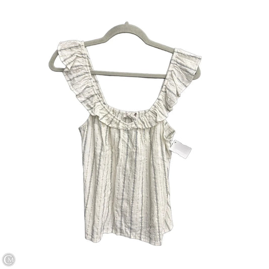 Blouse Sleeveless By Loft In Striped Pattern, Size: Xs