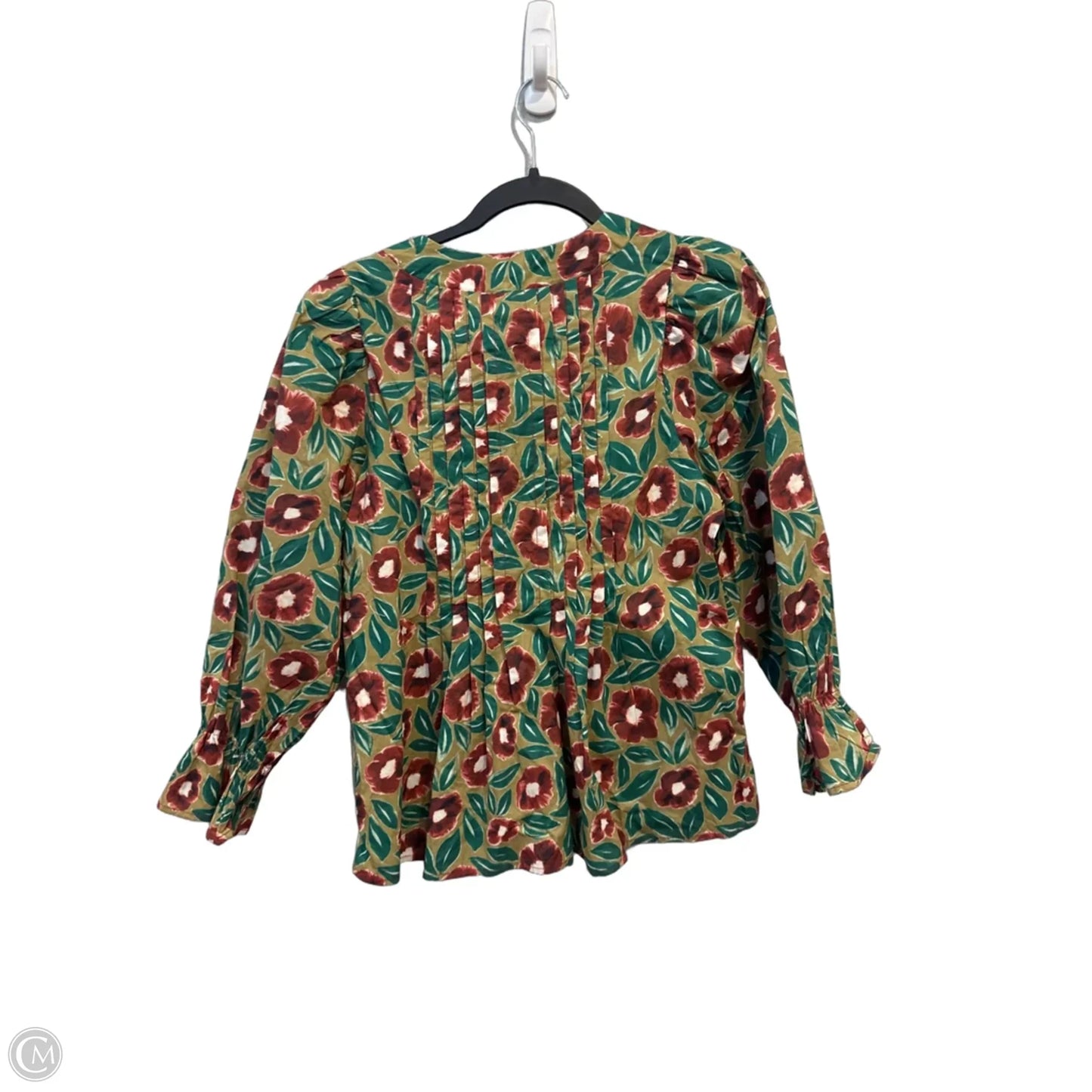 Blouse Long Sleeve By Entro In Floral Print, Size: S
