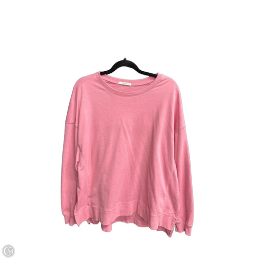 Sweatshirt Crewneck By Z Supply In Pink, Size: L