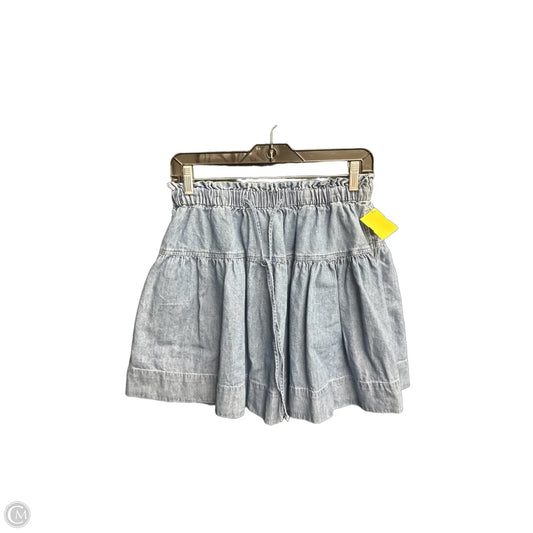 Skirt Mini & Short By Free Assembly In Blue Denim, Size: S