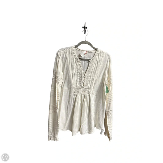 Top Long Sleeve By Sundance In Beige, Size: S