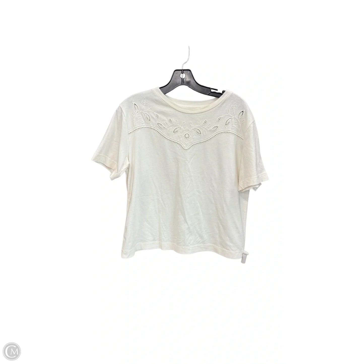 Top Short Sleeve By Loft In Beige, Size: Xs