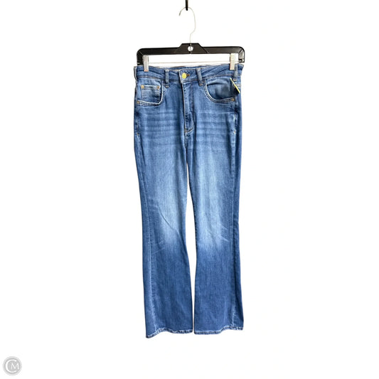 Jeans Flared By Pilcro In Blue Denim, Size: 4