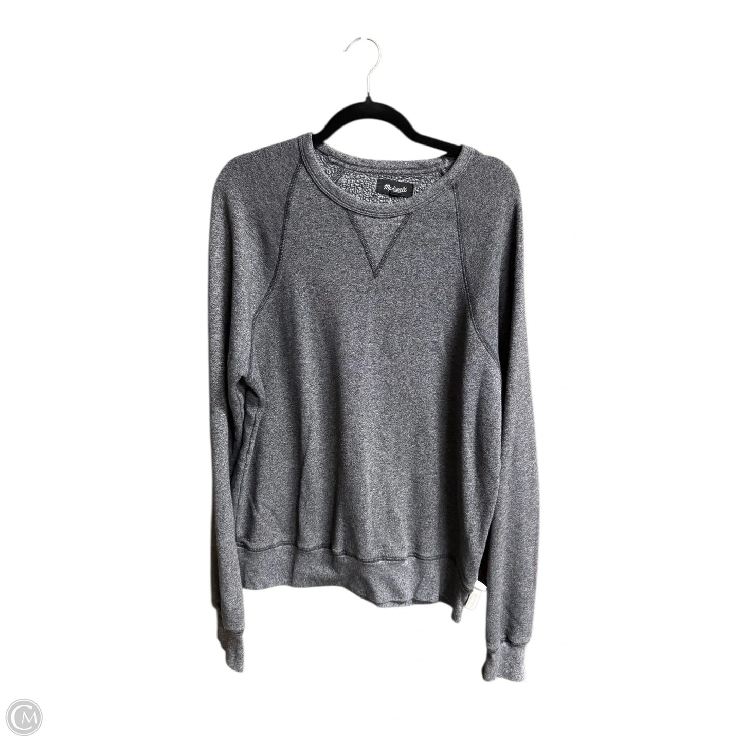 Sweatshirt Crewneck By Madewell In Grey, Size: M