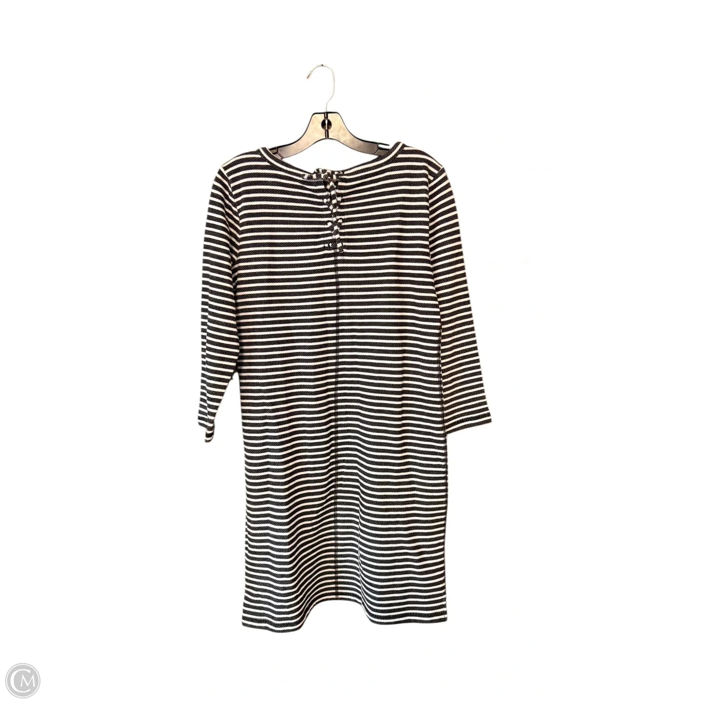 Dress Casual Midi By Talbots In Striped Pattern, Size: S