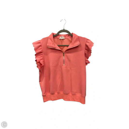 Top Short Sleeve By Umgee In Coral, Size: M