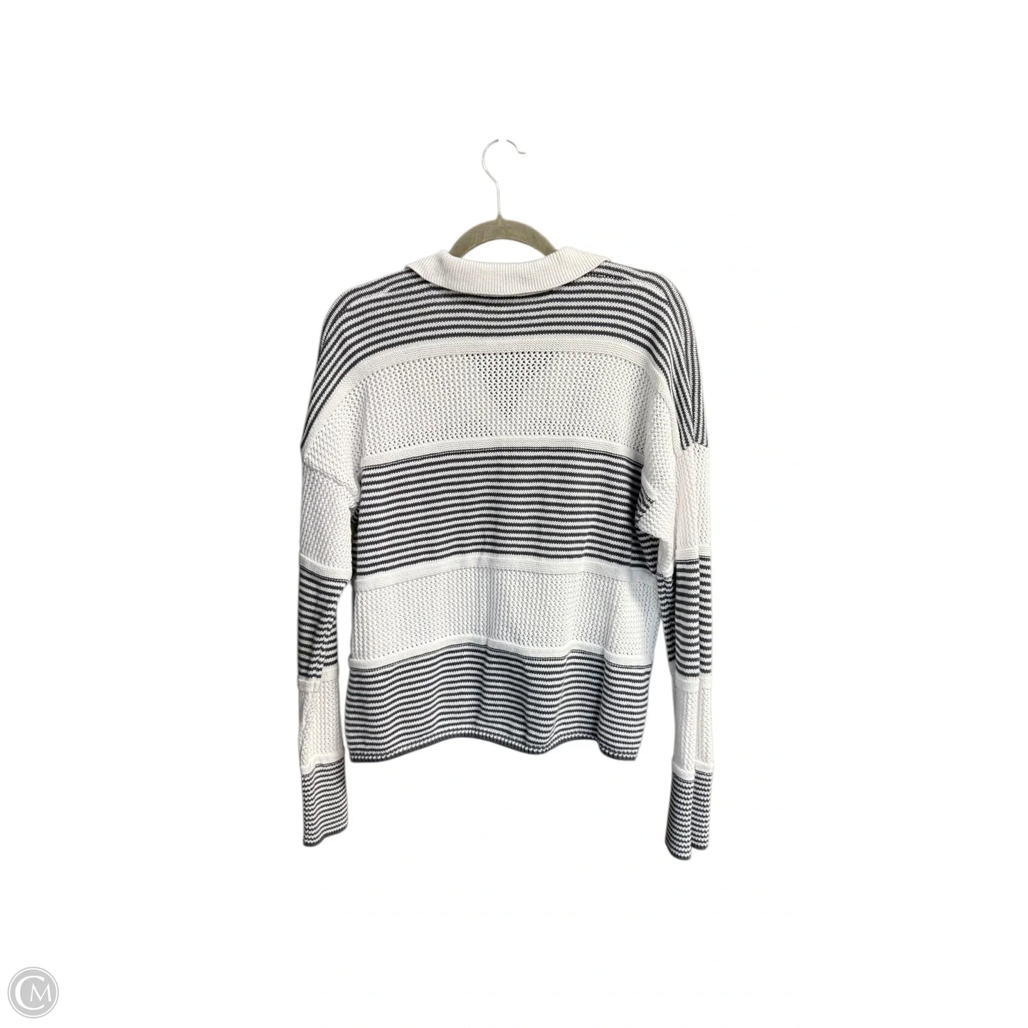 Sweater By Splendid In Grey & White, Size: M