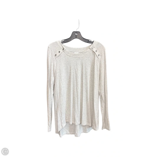Top Long Sleeve By Cabi In Grey, Size: M