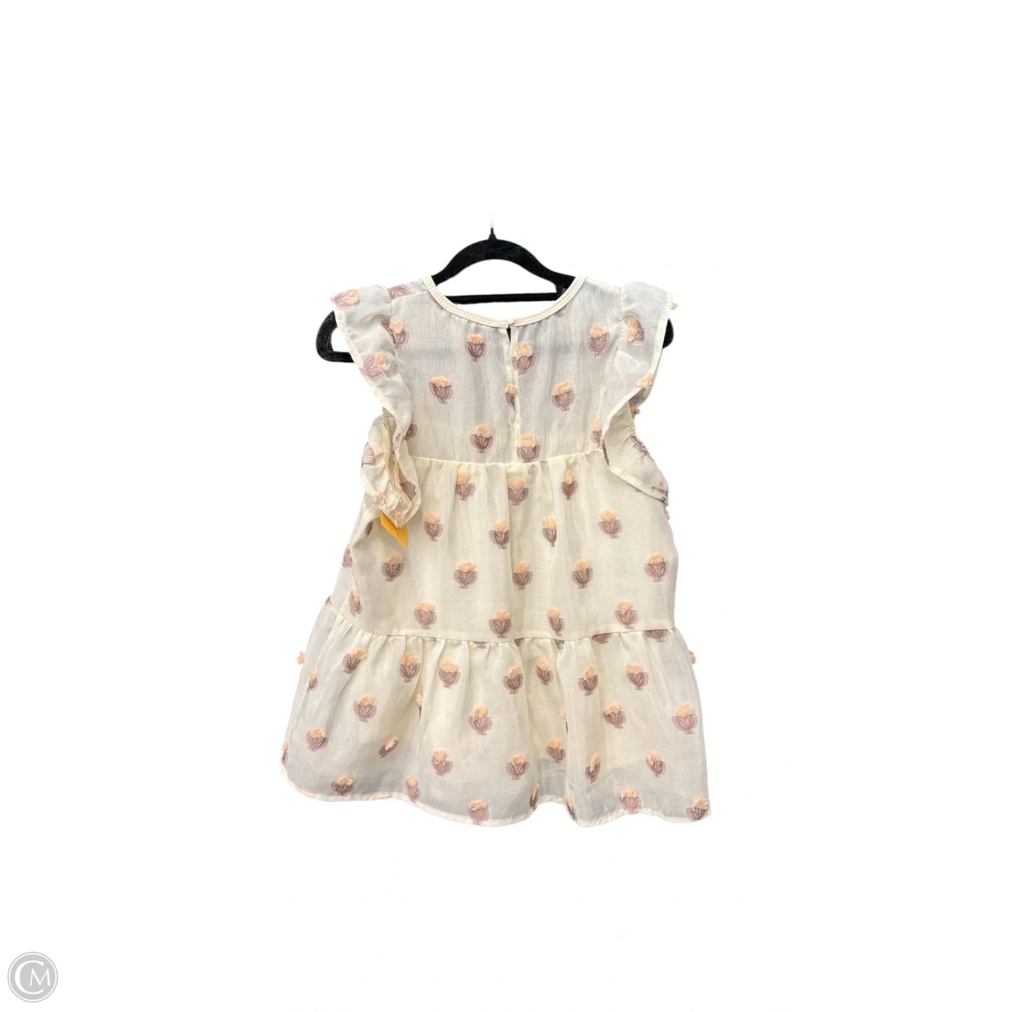 Blouse Sleeveless By Thml In Cream & Purple, Size: Xs