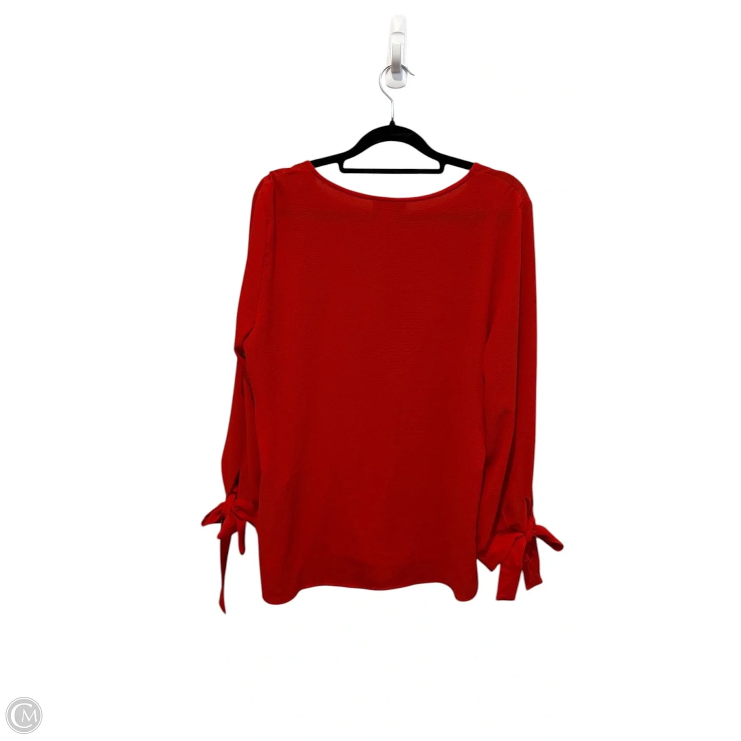 Blouse Long Sleeve By Cece In Red, Size: M