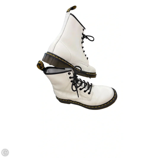 Boots Ankle Flats By Dr Martens In Black & White, Size: 8