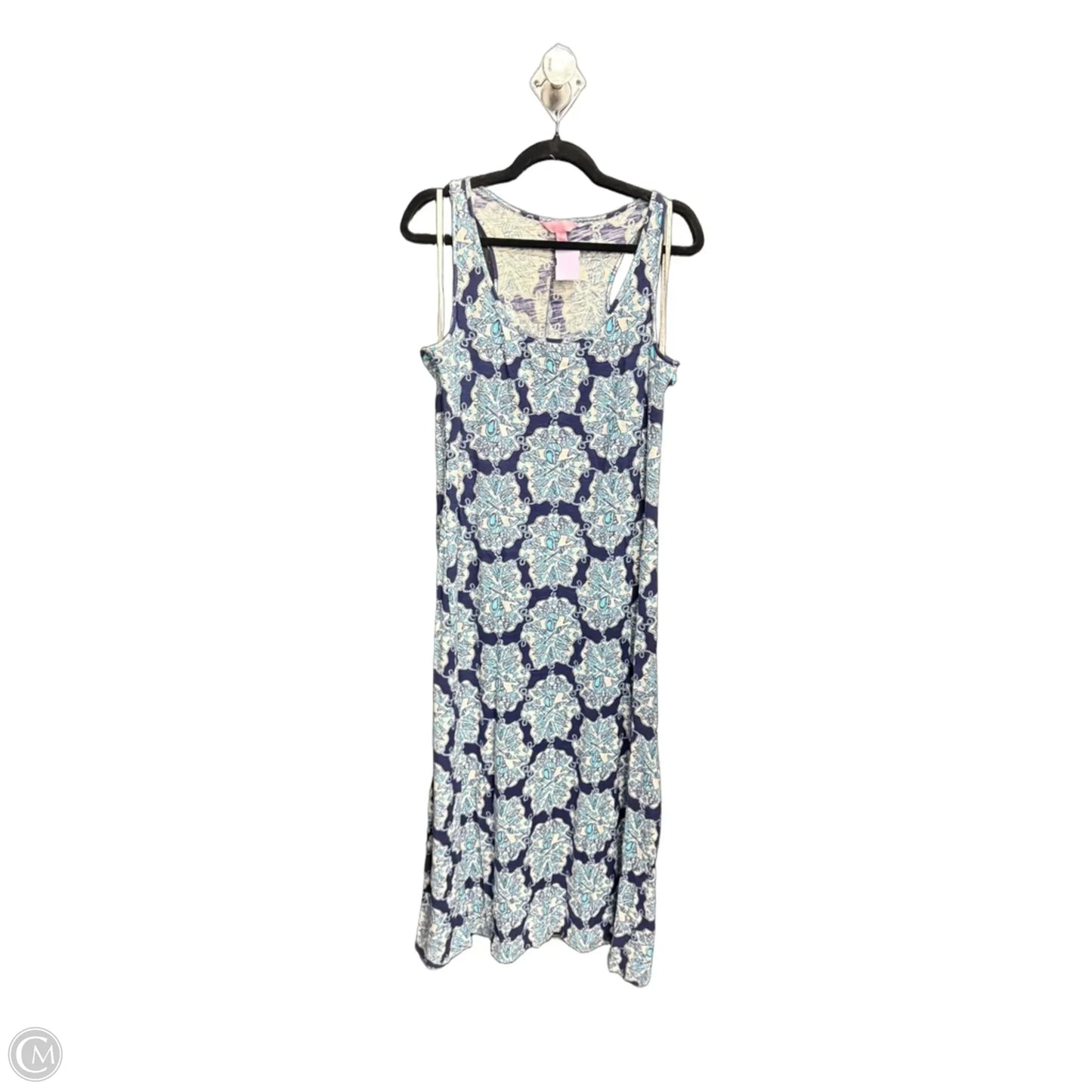Dress Designer By Lilly Pulitzer In Blue & White, Size: Xl