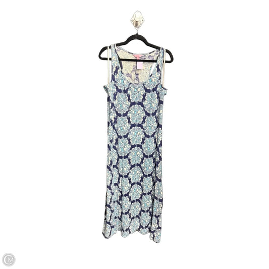 Dress Designer By Lilly Pulitzer In Blue & White, Size: Xl