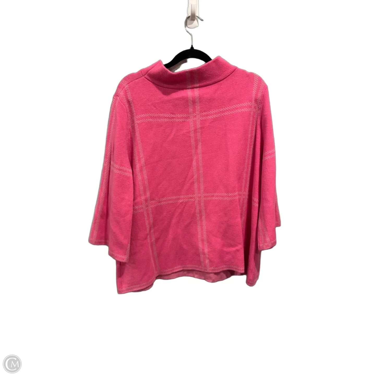 Top Short Sleeve By Fate In Pink & White, Size: S