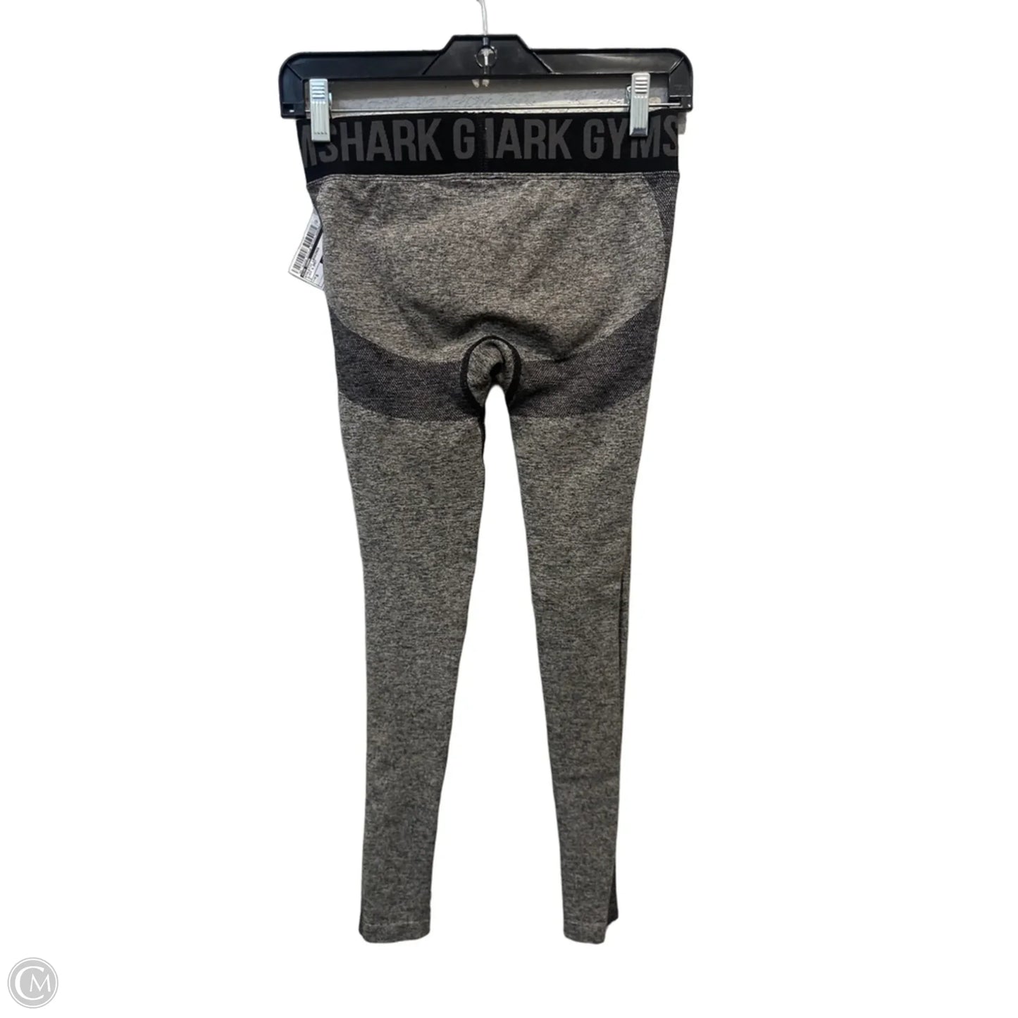 Athletic Leggings By Gym Shark In Black & Grey, Size: S