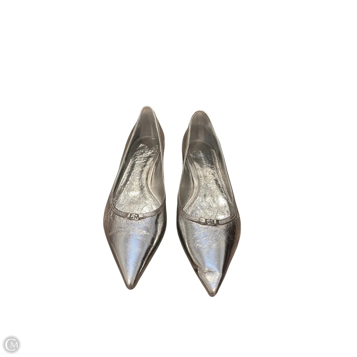 Shoes Designer By Tory Burch In Silver, Size: 9.5