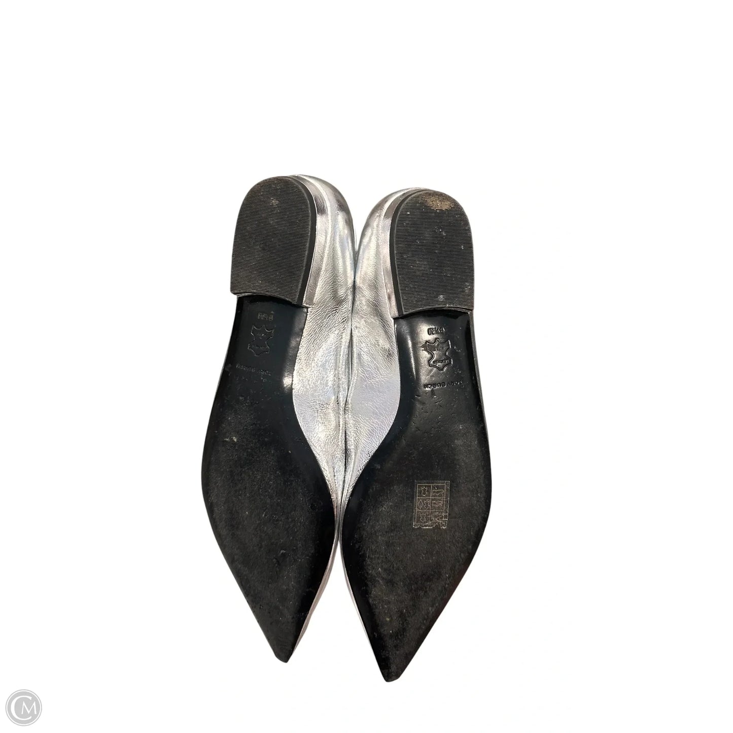 Shoes Designer By Tory Burch In Silver, Size: 9.5