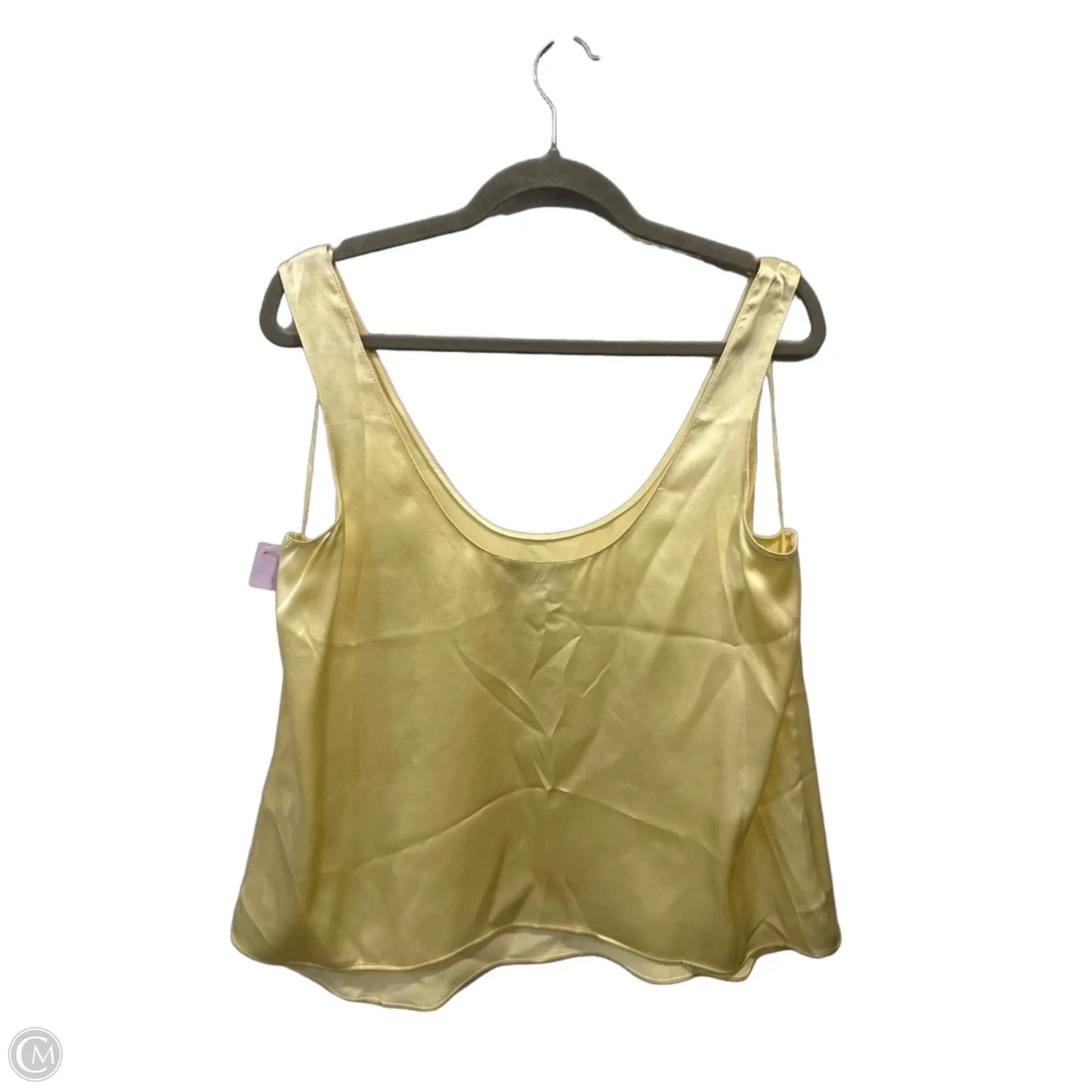 Top Sleeveless By Banana Republic In Yellow, Size: L