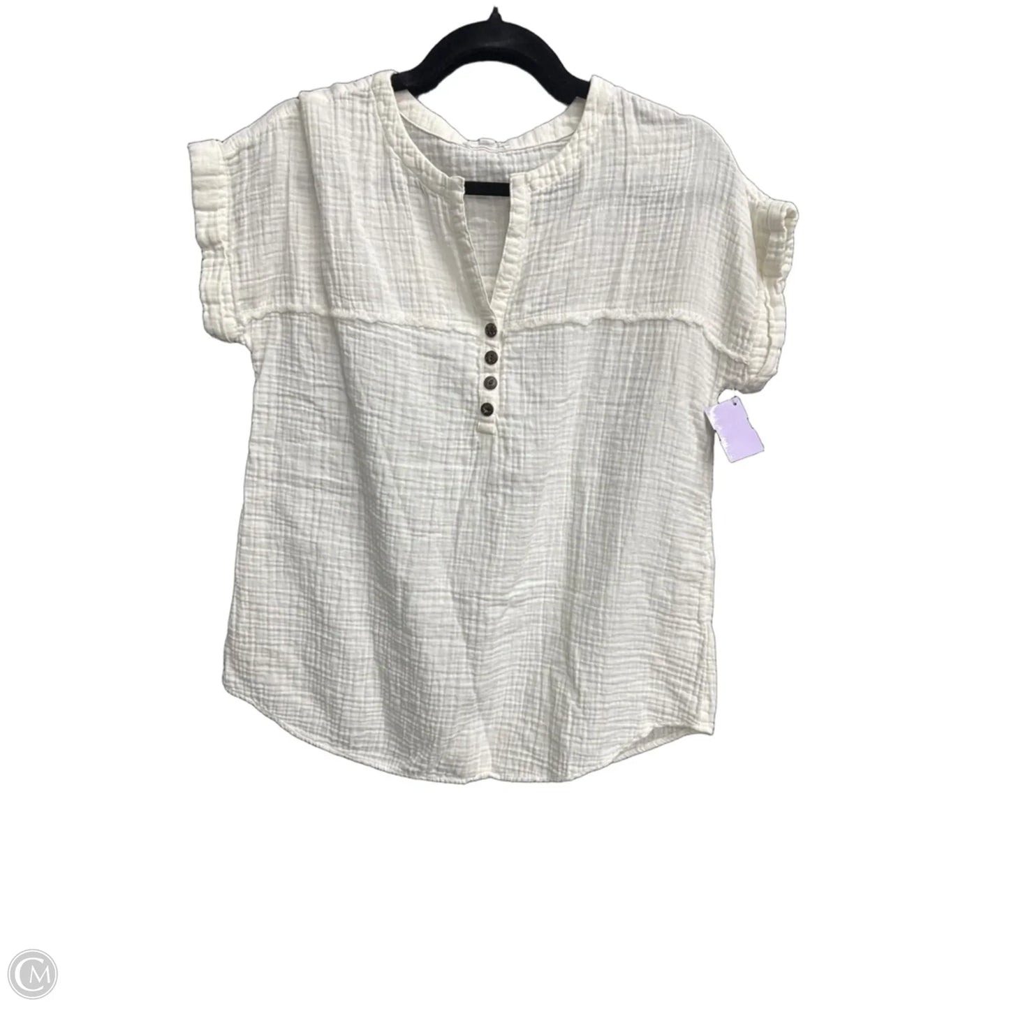 Top Short Sleeve By West Bound In White, Size: S