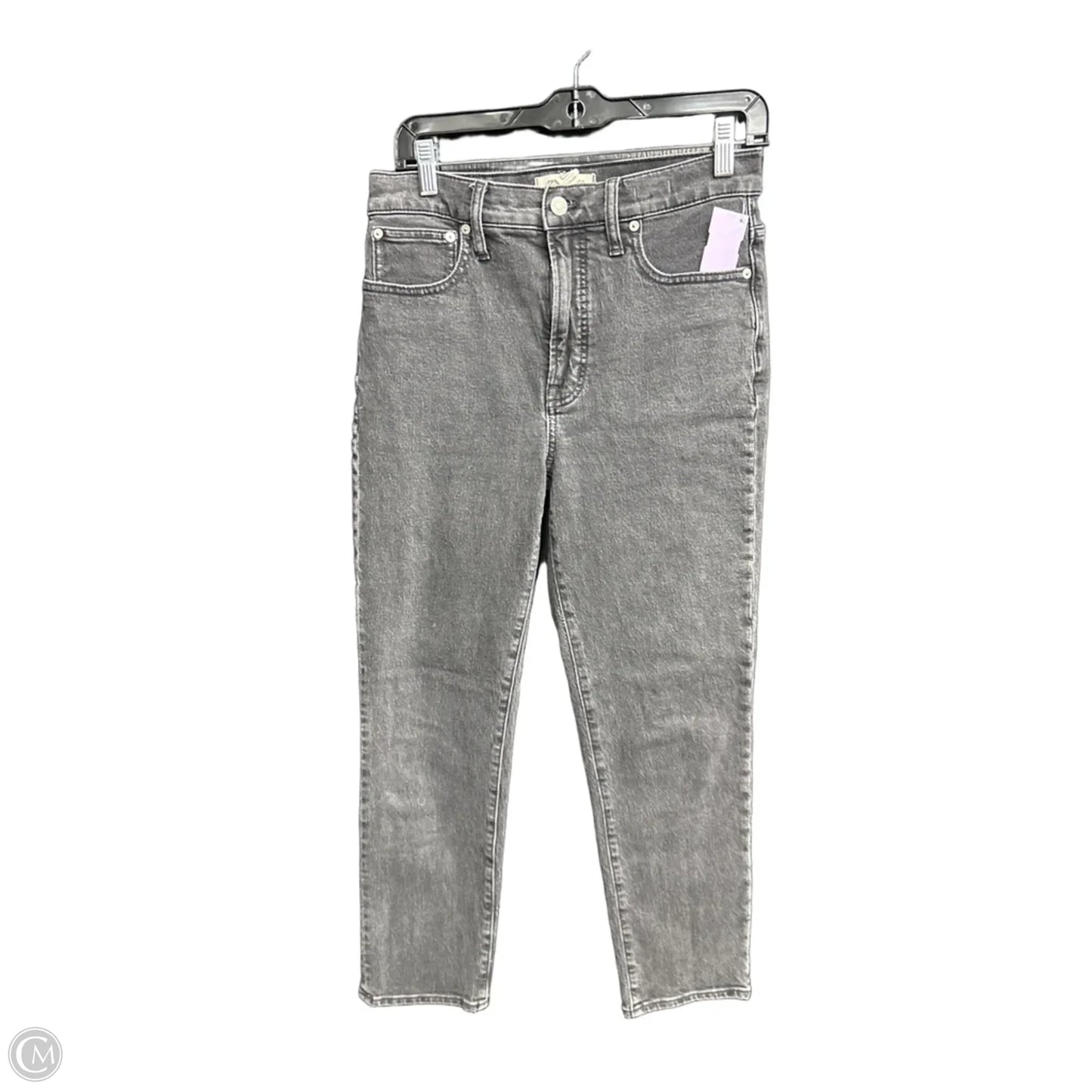 Jeans Straight By Madewell In Black Denim, Size: 4