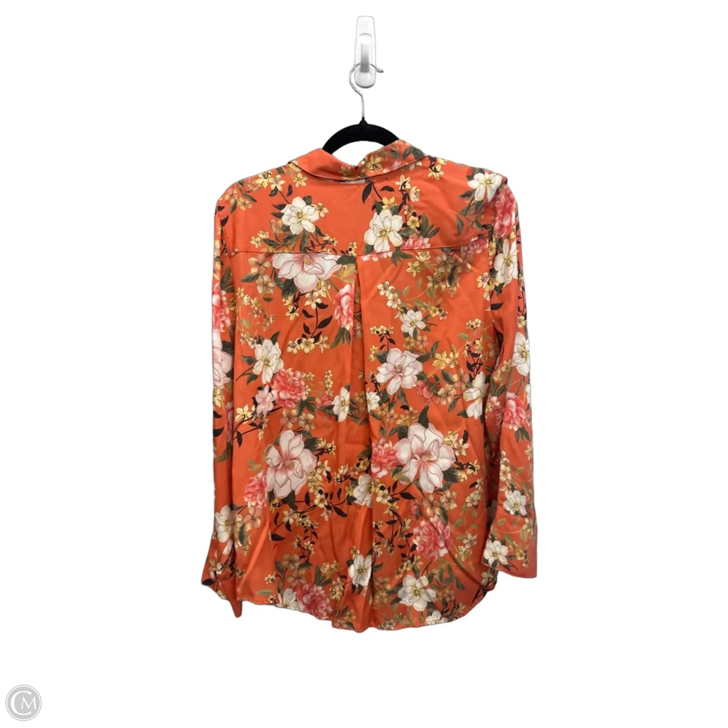 Top Long Sleeve By Chicos In Floral Print, Size: L
