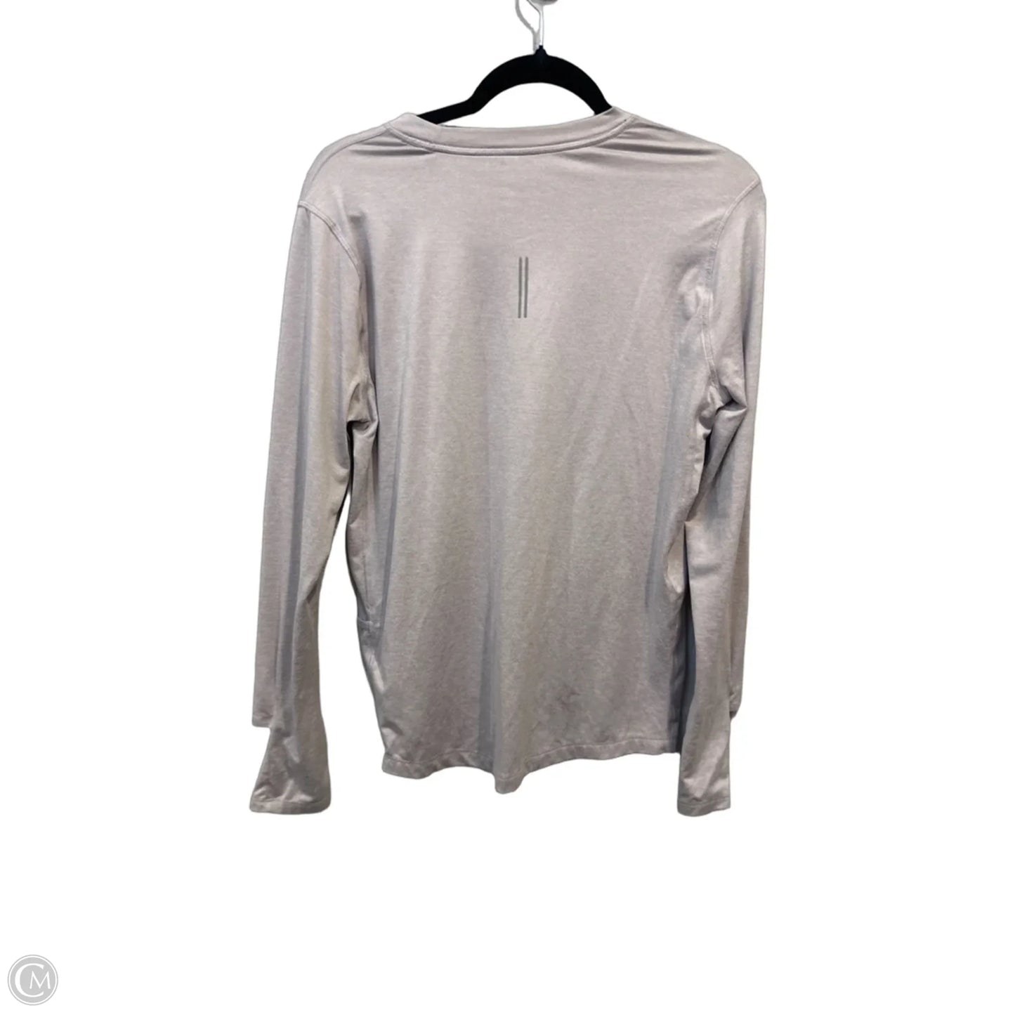Athletic Top Long Sleeve Crewneck By Nike Apparel In Grey, Size: M
